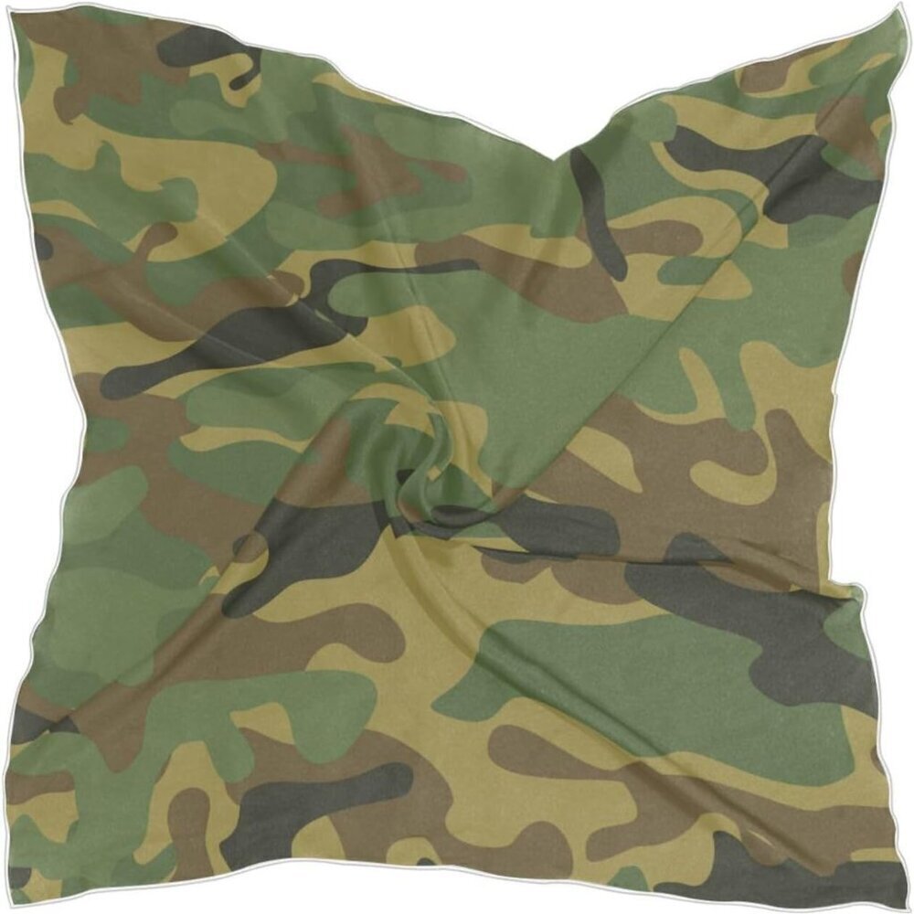 Silk Satin Square Scarf for Women Multi-Use Hair Head Neck Accessory